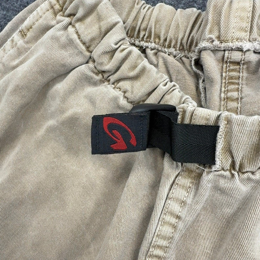 Vintage Gramicci Pants Mens XS Tan Cotton Built-in Belt Gorpcore Workwear Style - Picture 4 of 9